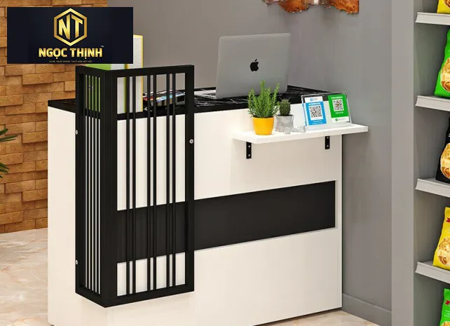 Xưởng Nội Thát Ngọc Thịnh - Quầy thu ngân shop quần áo đẹp, sang trọng